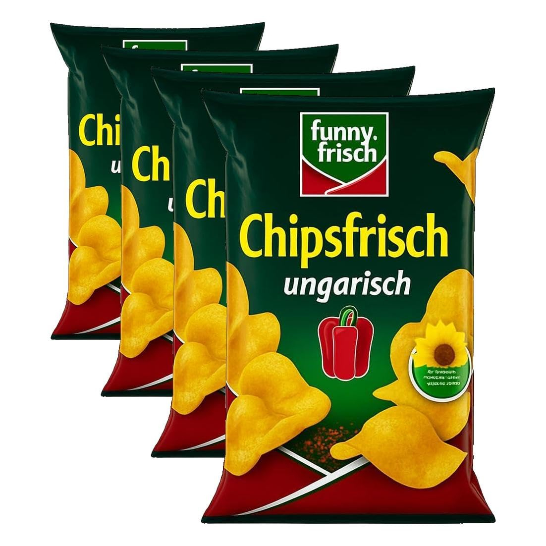 [ Sparabo] funny-frisch Chipsfrisch ungarisch, 150g im 1er oder 4er Pack, Aktionsangebot für 1€ (-46%)