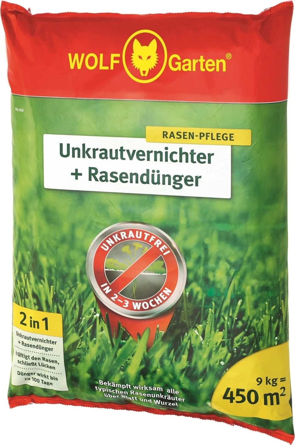 Wolf-Garten SQ450 2in1 Unkrautvernichter plus Rasendünger, 9kg für 44€ (-6%)