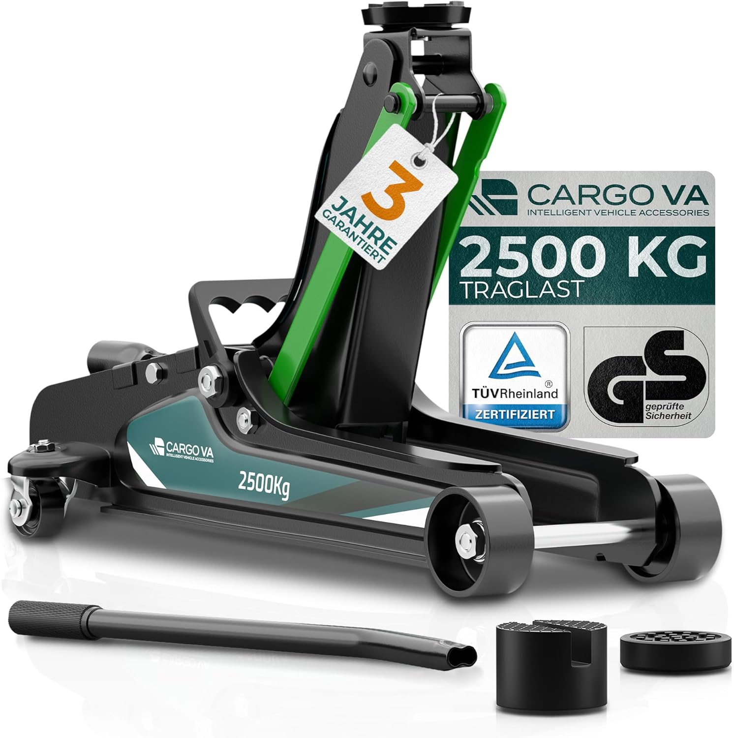 Wagenheber 2,5T TÜV 3 JAHRE GARANTIE für 66€ (-20%)