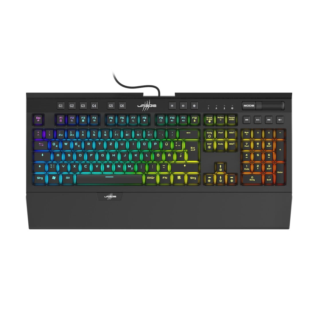 Hama uRage Exodus 900 Mechanische RGB Gaming-Tastatur mit Taktile Outemu Brown Switches für 50€ (-51%)