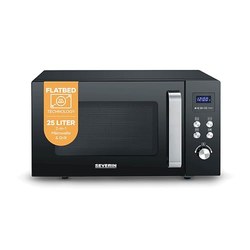 Severin 2-in-1 Mikrowelle mit Grill (25 L, Glasboden ohne Drehteller, MW 7763)