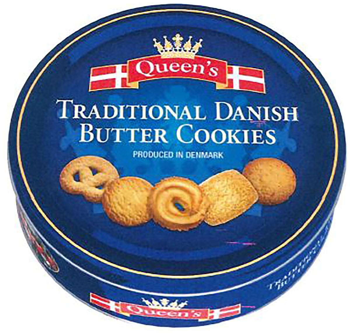 Kekse: Queen`s Danish Butter Cookies • Traditionelle dänische Butterkekse • 500 g • , Spar-Abo für 4€ (-42%)