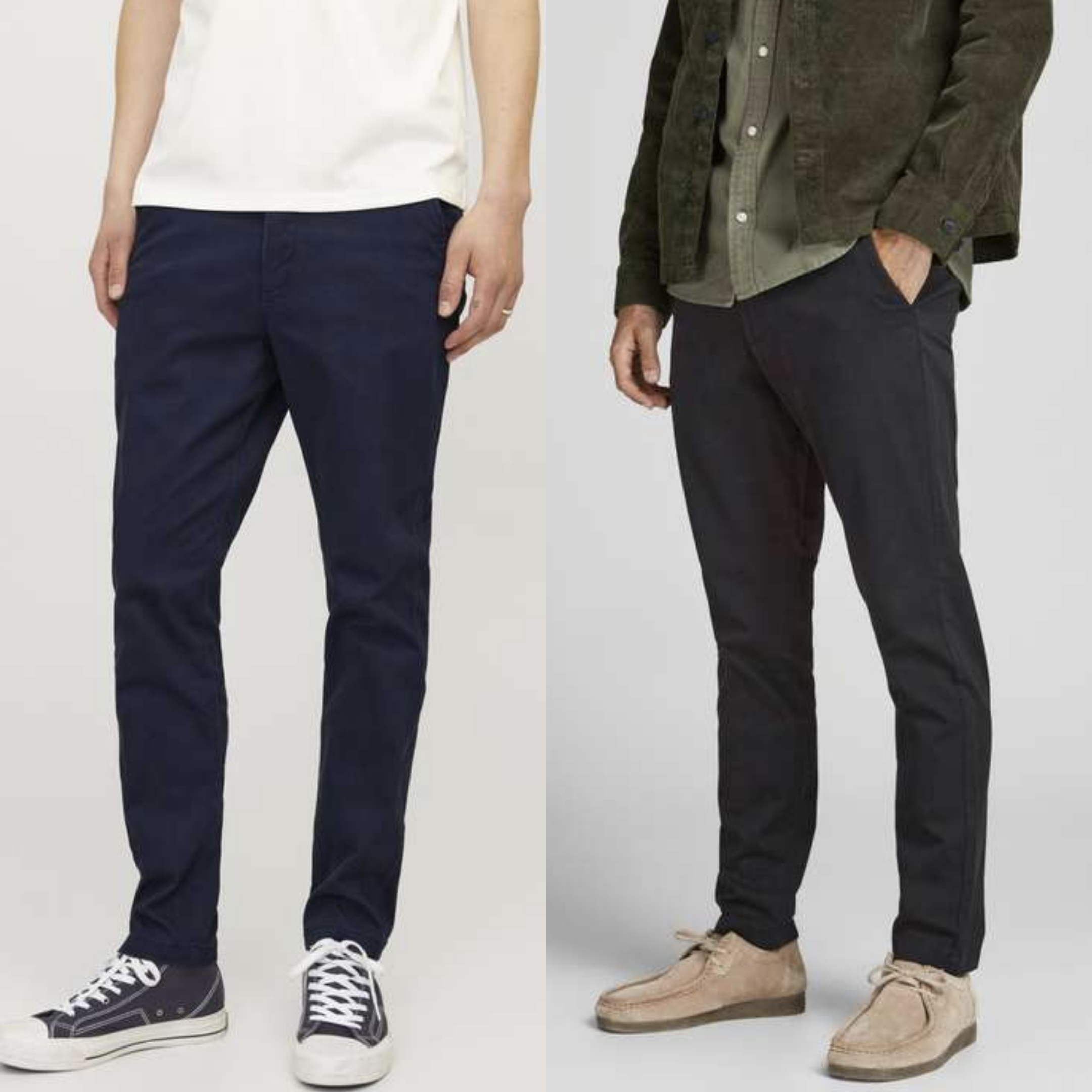 JACK & JONES Male Chino Hose Slim Fit, 98% Baumwolle, W27 bis W36 Navy 15,19€ / Schwarz 17,59€ (/Otto flat) für 15€ (-44%)
