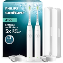 Philips Sonicare Series 3100 Elektrische Zahnbürste (2er-Pack) für 60€ (-17%)