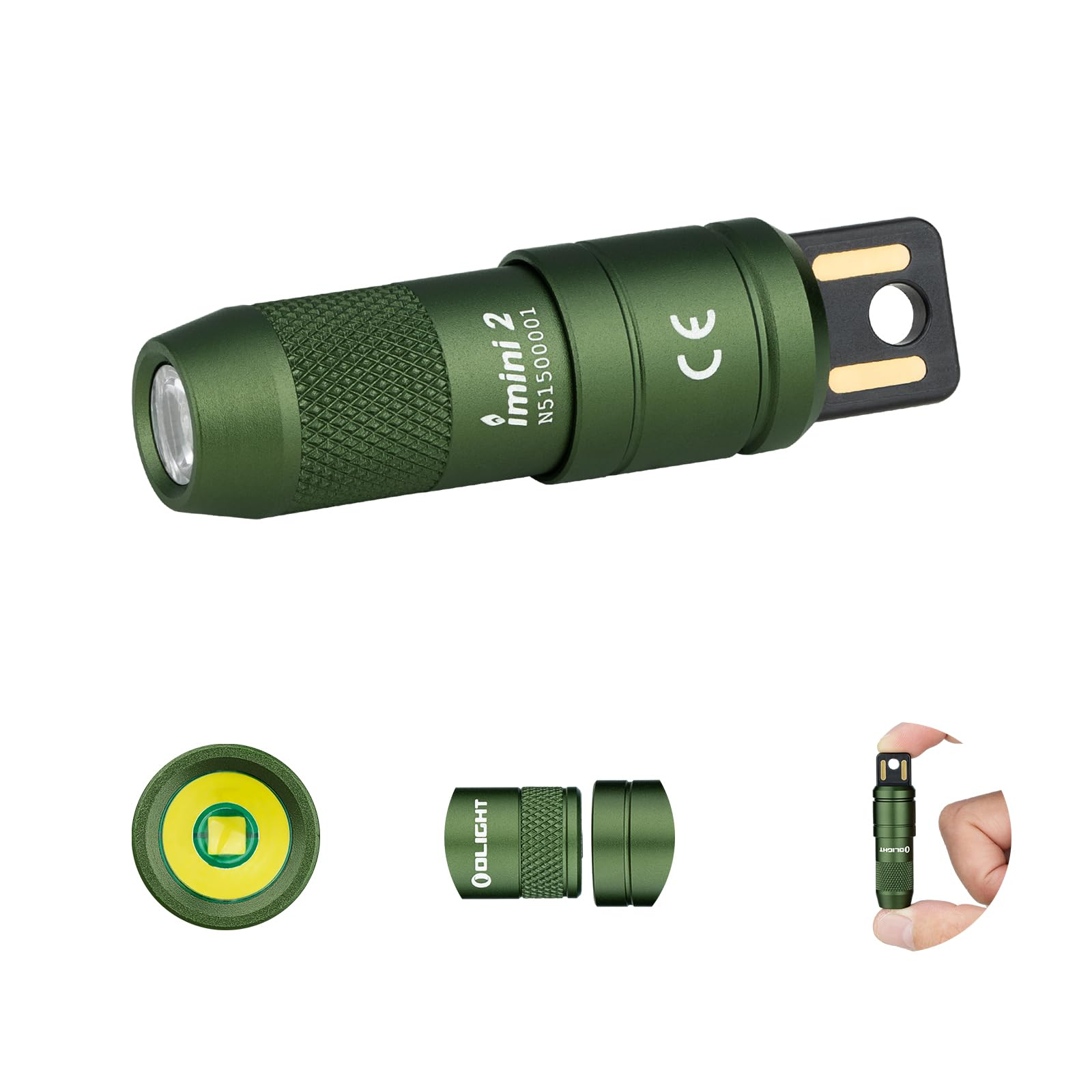 Olight iMini 2 – Winzige Schlüsselbundlampe (50 lm, USB-Lader) für nur 16,77€ für 17€ (-26%)