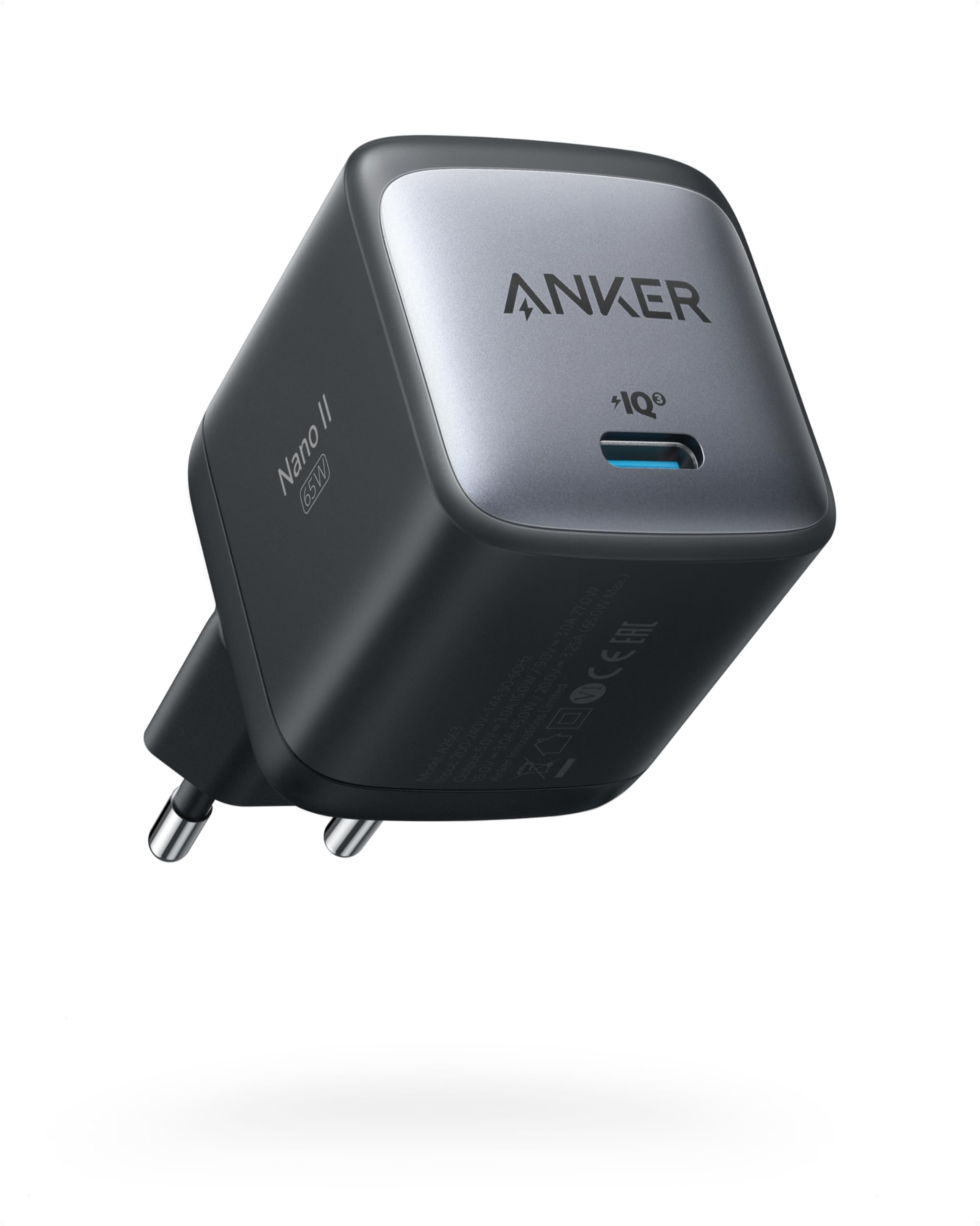 [amazon + Anker] Anker Nano II 65W USB C Ladegerät Netzteil mit Schnellladeleistung, GaN II Technologie für 20€ (-26%)